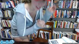Behind In Her Studies Gif - College Boob Bj Gif