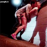 When The Guy My Mom Just Met Twenty Minutes Ago Unloads His Balls Into Her Pussy Out In The Back Alleyway. - Teen Upskirt Creampie Gif